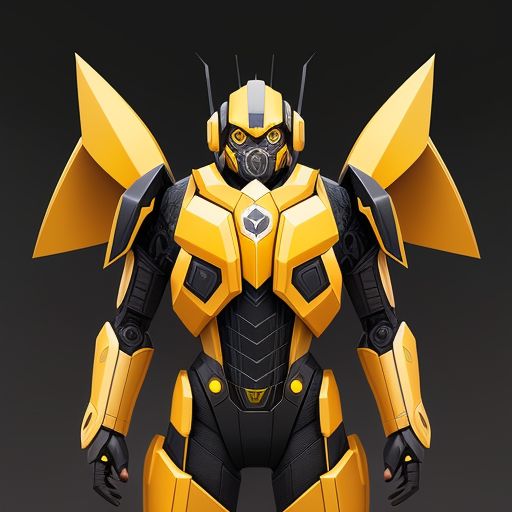 yellow bumblebee robot