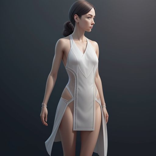 our body a girl in white dress with cape
